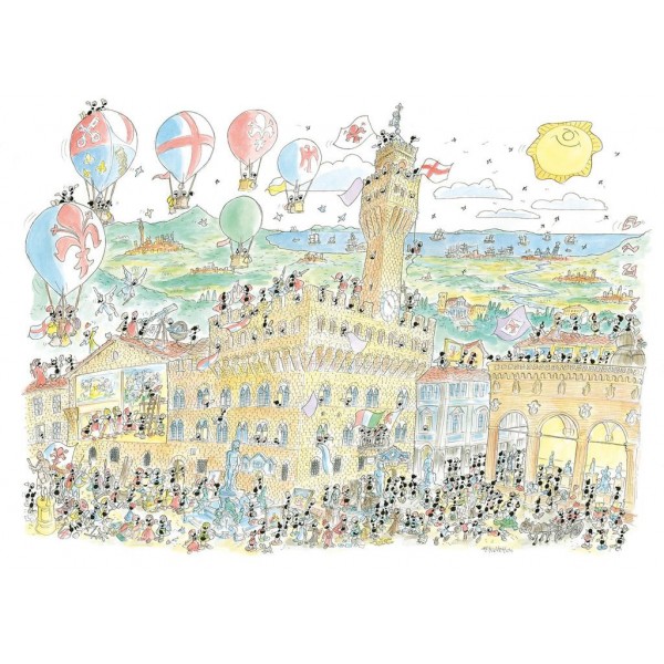 Mrówki zwiedzają pałac we Florencji - Sklep Art Puzzle